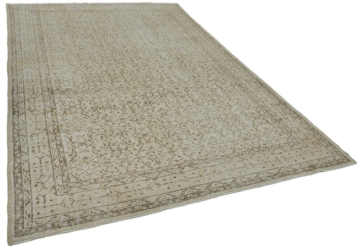 7x10 Hand-Knotted Turkish Vintage Rug - 50838