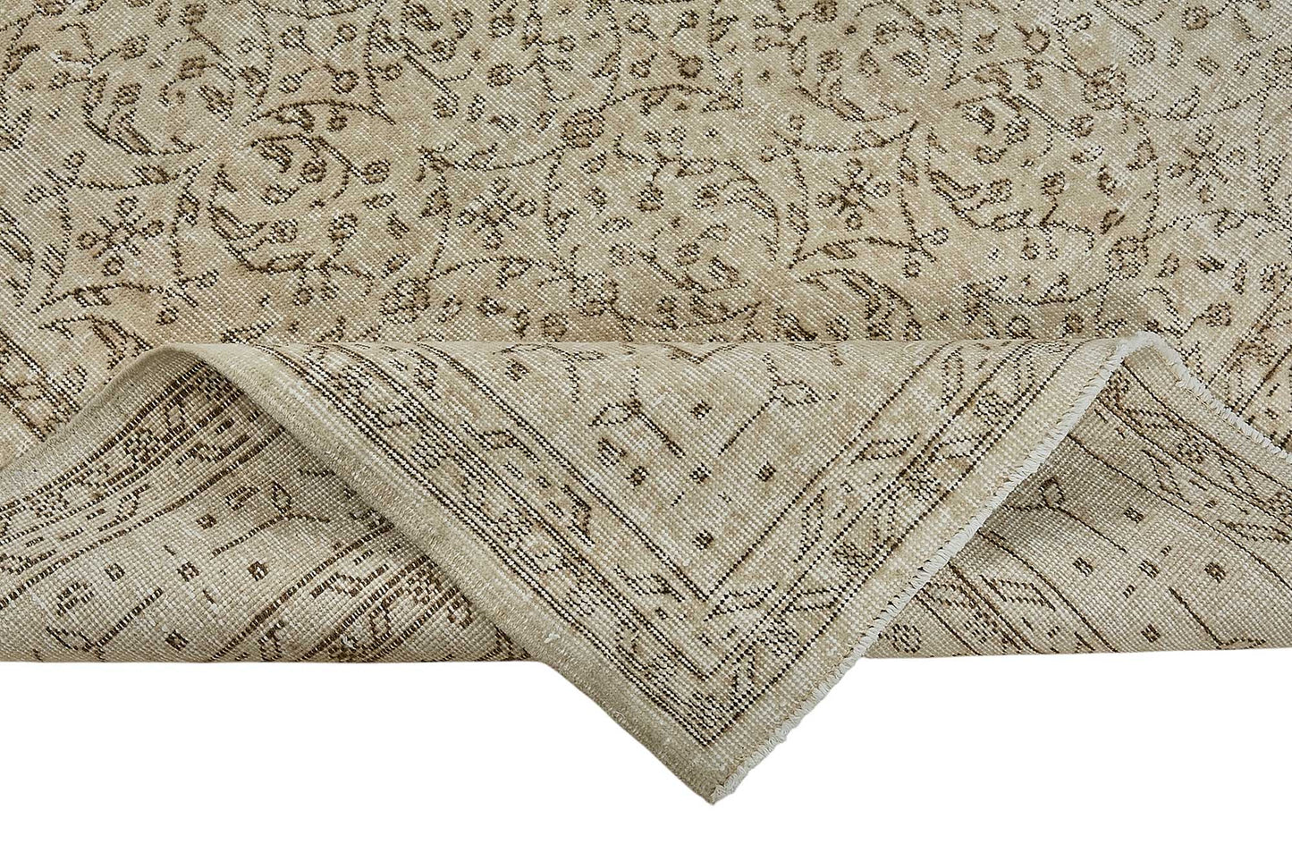 7x10 Hand-Knotted Turkish Vintage Rug - 50838