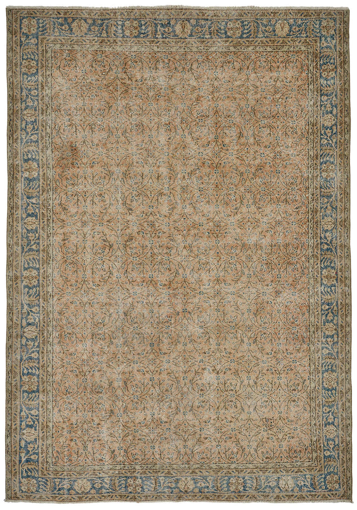 7x10 Hand-Knotted Turkish Vintage Rug - 50839