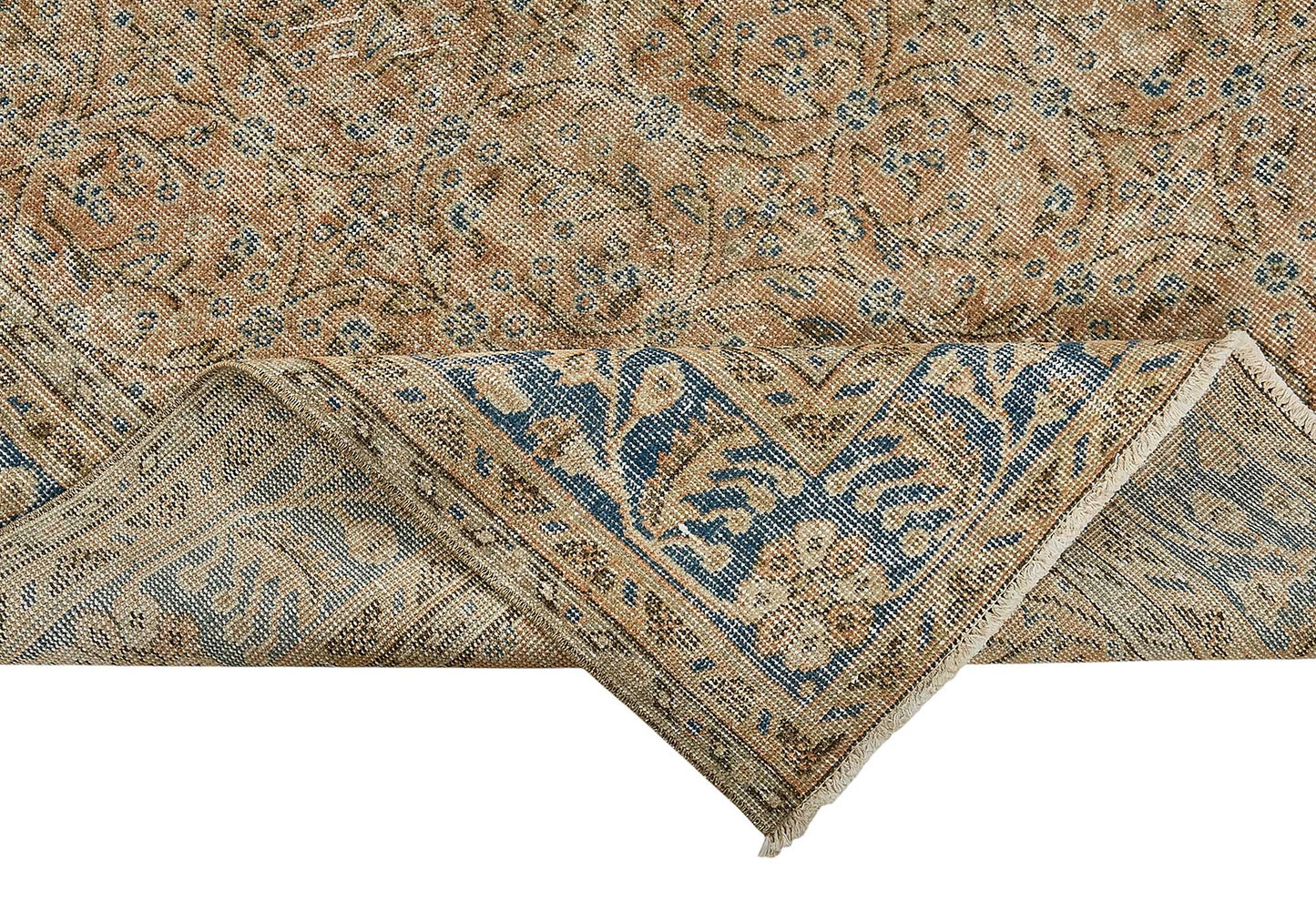 7x10 Hand-Knotted Turkish Vintage Rug - 50839