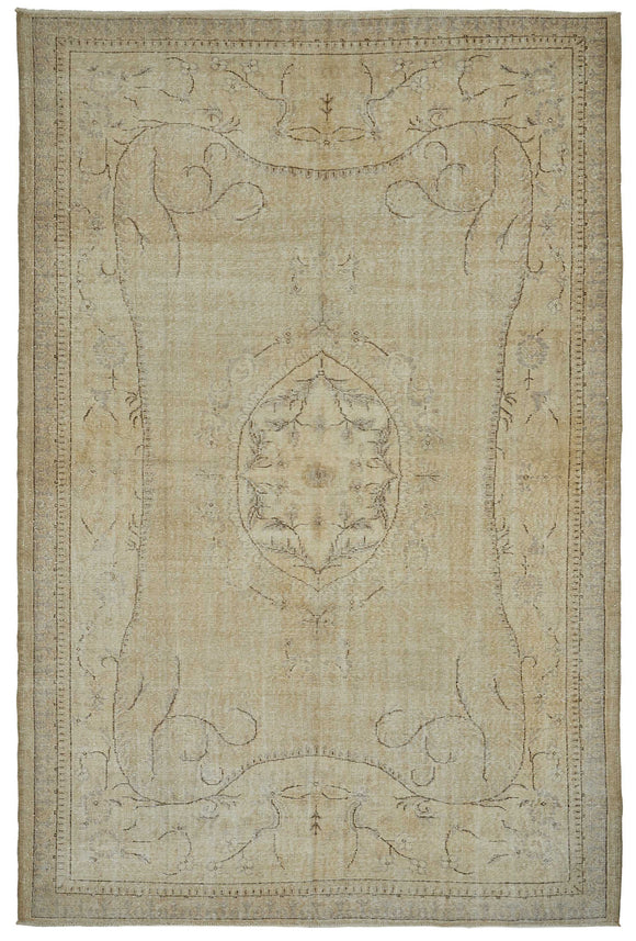 7x11 Hand-Knotted Turkish Vintage Rug - 50840