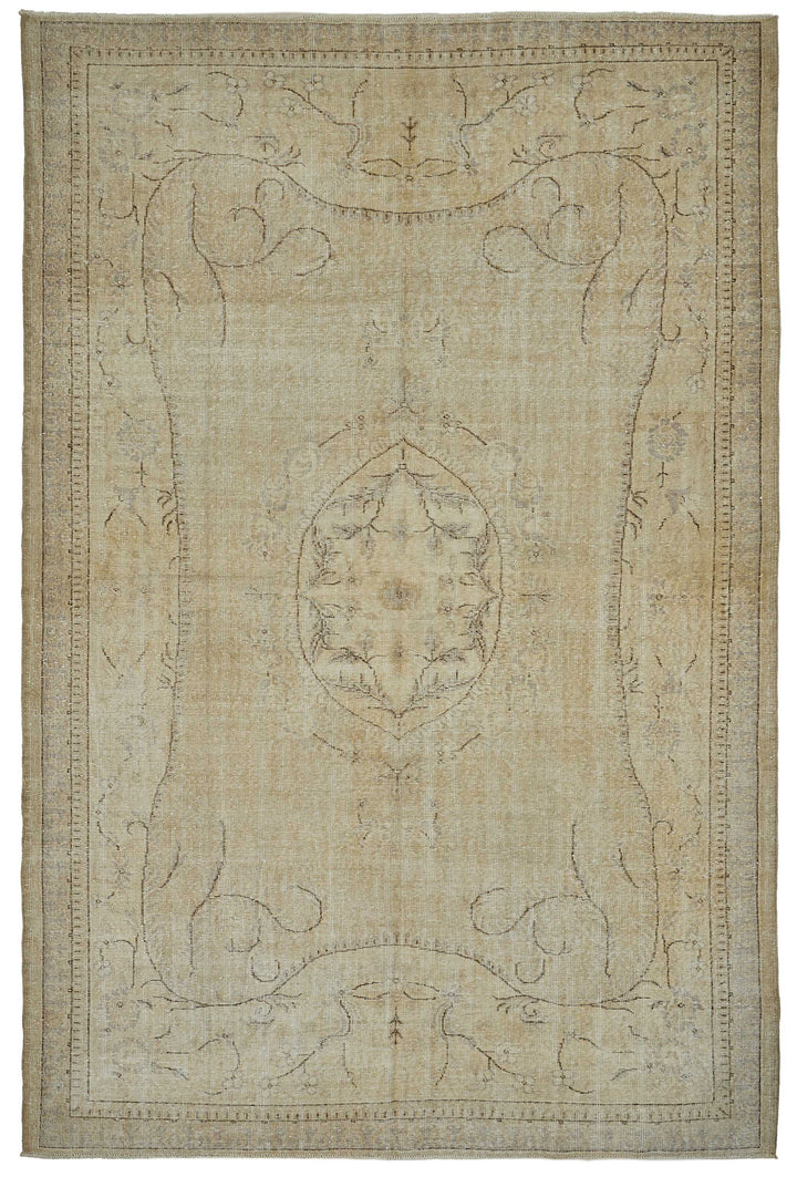 7x11 Hand-Knotted Turkish Vintage Rug - 50840
