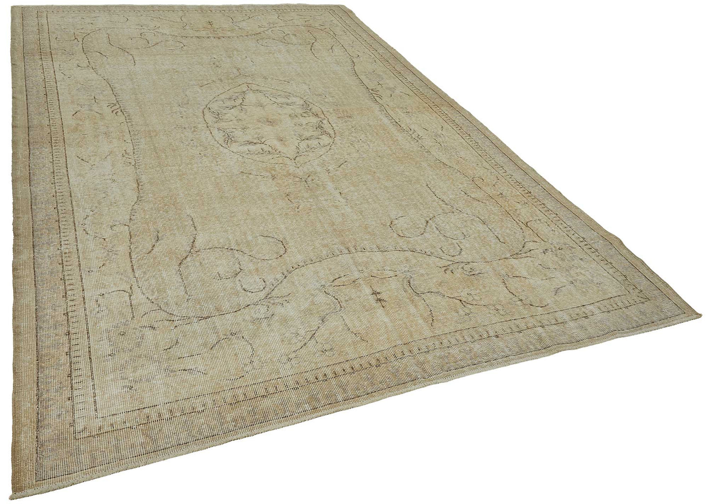 7x11 Hand-Knotted Turkish Vintage Rug - 50840