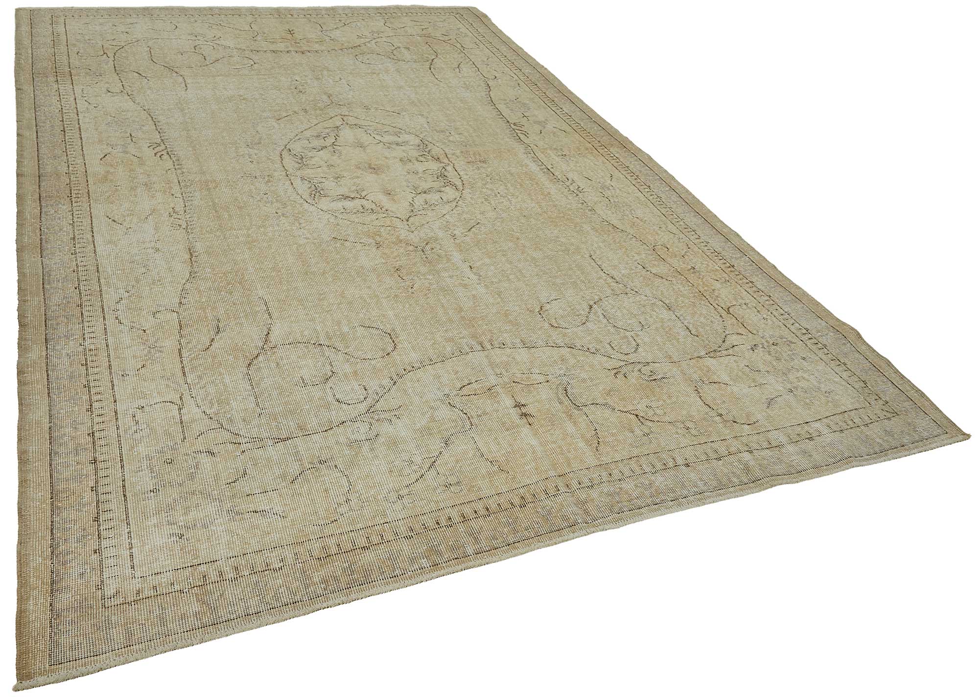 7x11 Hand-Knotted Turkish Vintage Rug - 50840