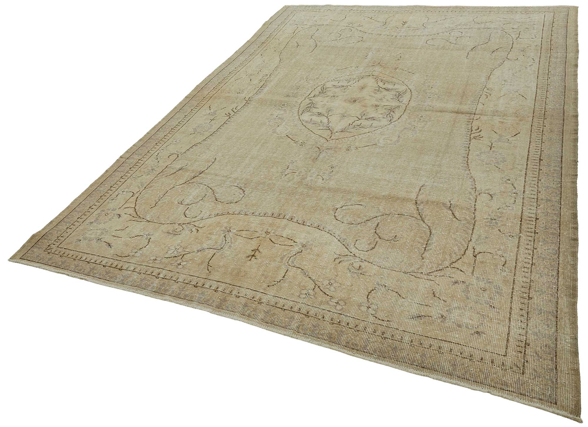 7x11 Hand-Knotted Turkish Vintage Rug - 50840