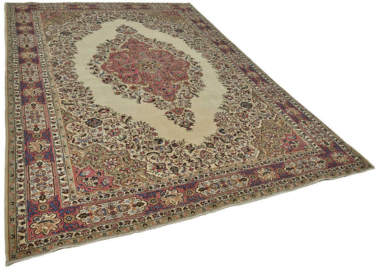 7x10 Hand-Knotted Turkish Vintage Rug - 50978