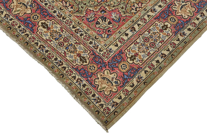 7x10 Hand-Knotted Turkish Vintage Rug - 50978