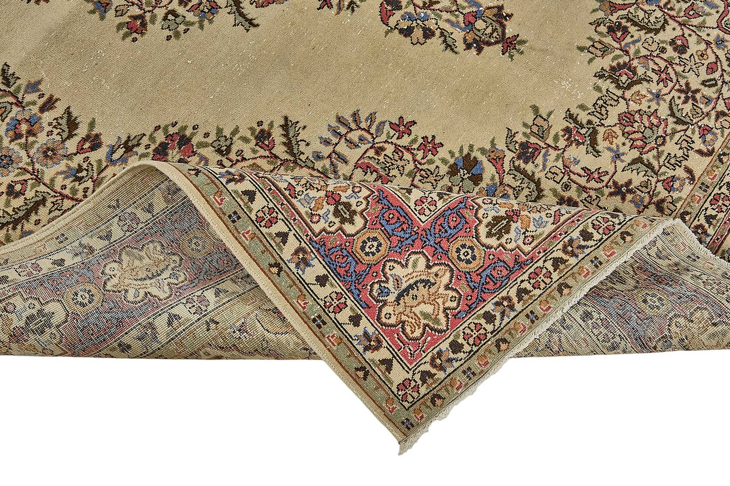 7x10 Hand-Knotted Turkish Vintage Rug - 50978