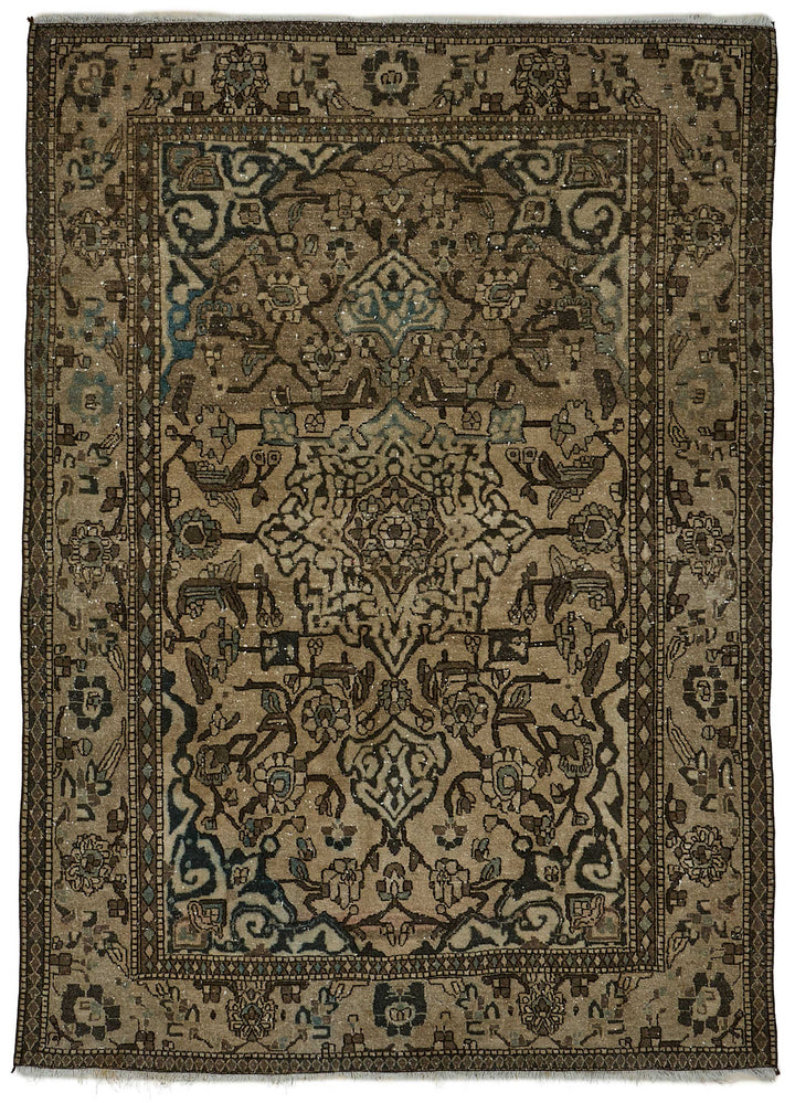4x6 Hand-Knotted Vintage Rug - 50979