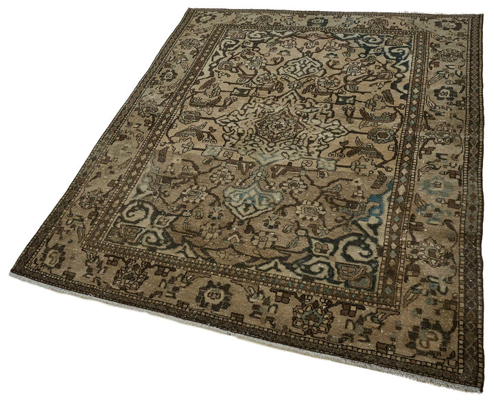 4x6 Hand-Knotted Vintage Rug - 50979