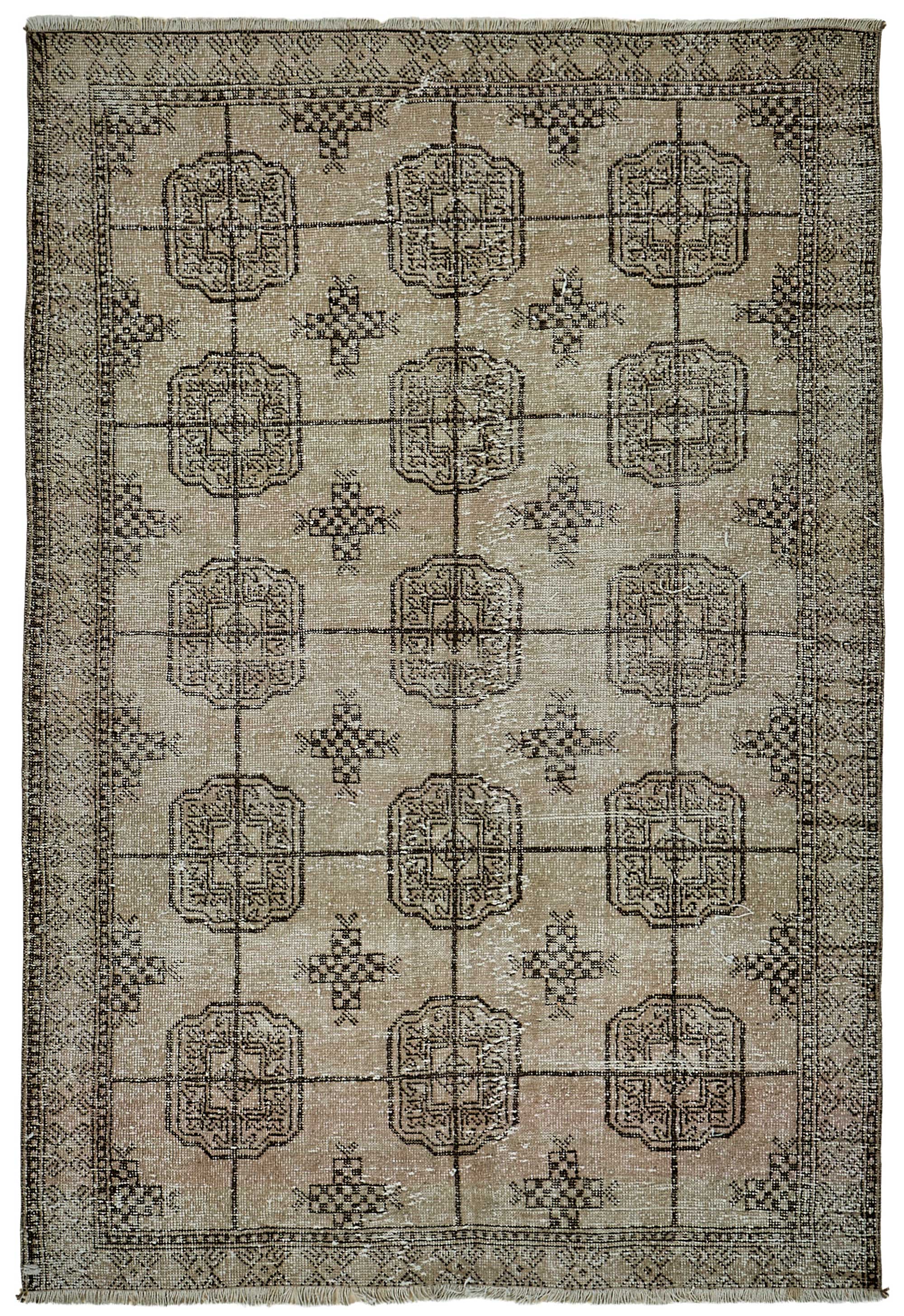 4x6 Hand-Knotted Vintage Rug - 50980