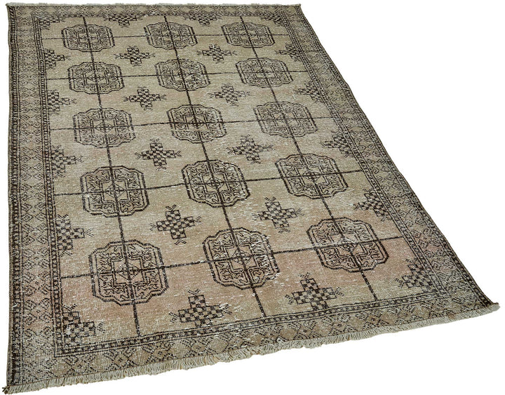 4x6 Hand-Knotted Vintage Rug - 50980