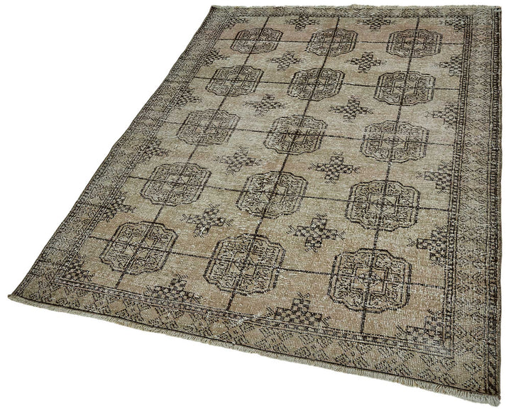 4x6 Hand-Knotted Vintage Rug - 50980