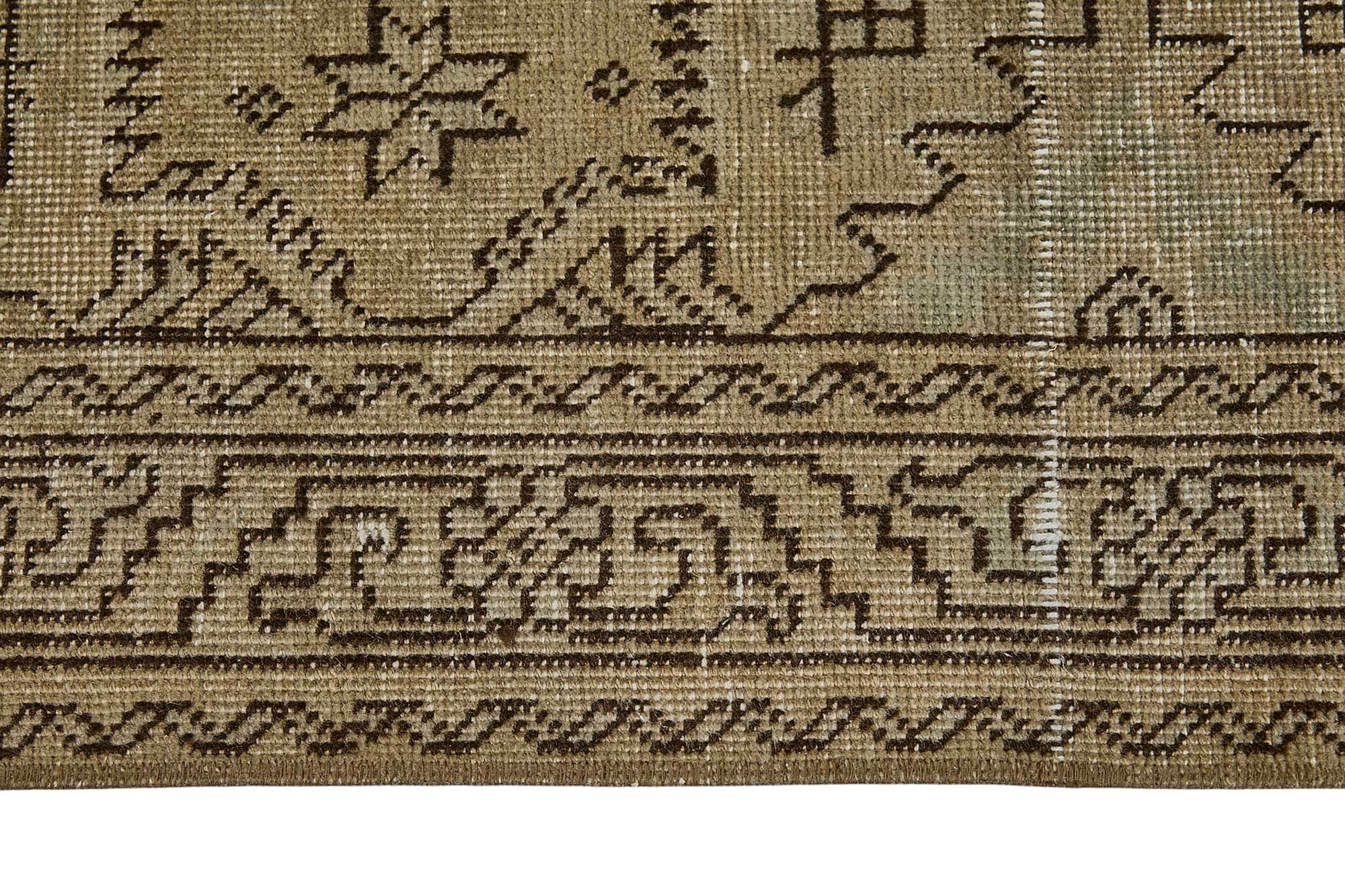 3x7 Hand-Knotted Vintage Rug - 50981