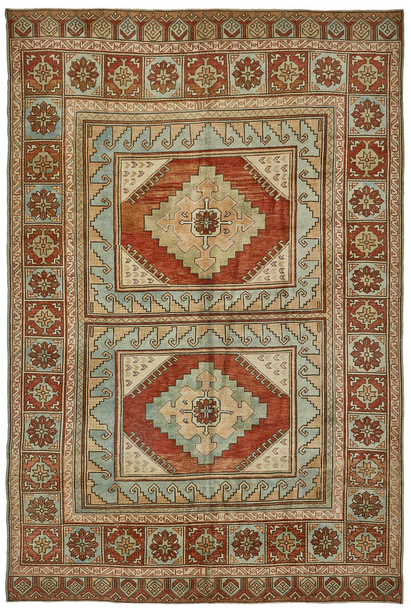 7x10 Hand-Knotted Vintage Rug - 50998
