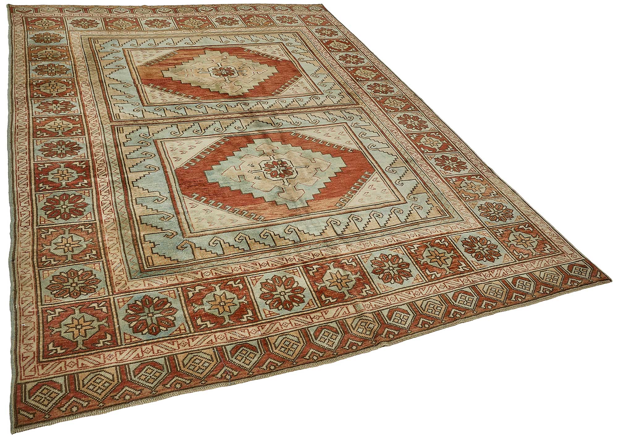 7x10 Hand-Knotted Vintage Rug - 50998