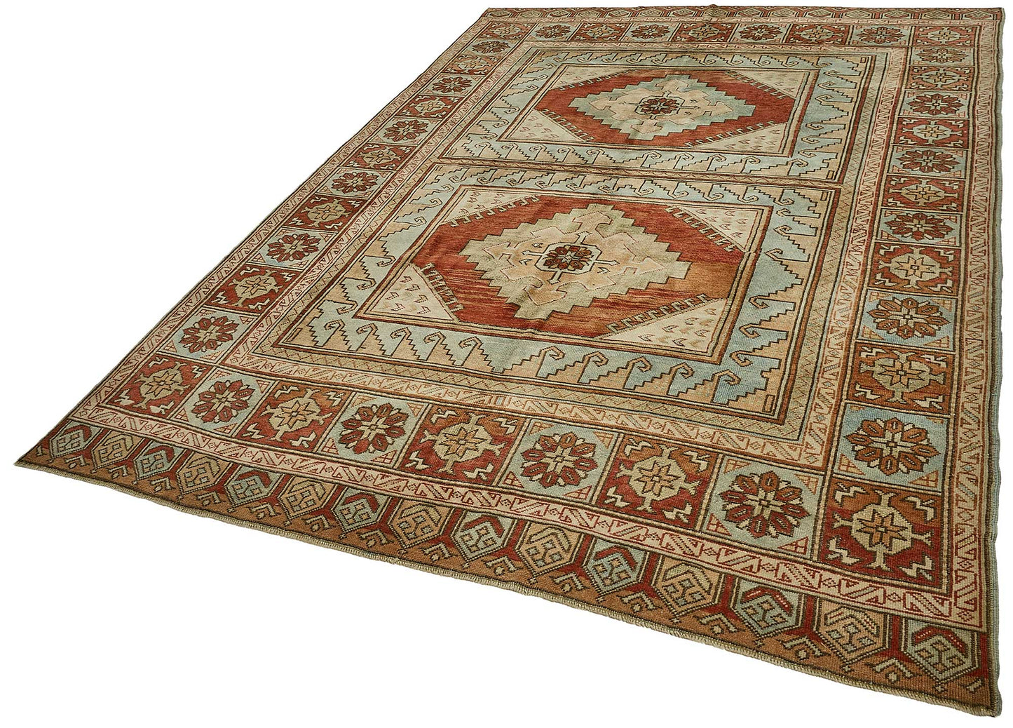 7x10 Hand-Knotted Vintage Rug - 50998