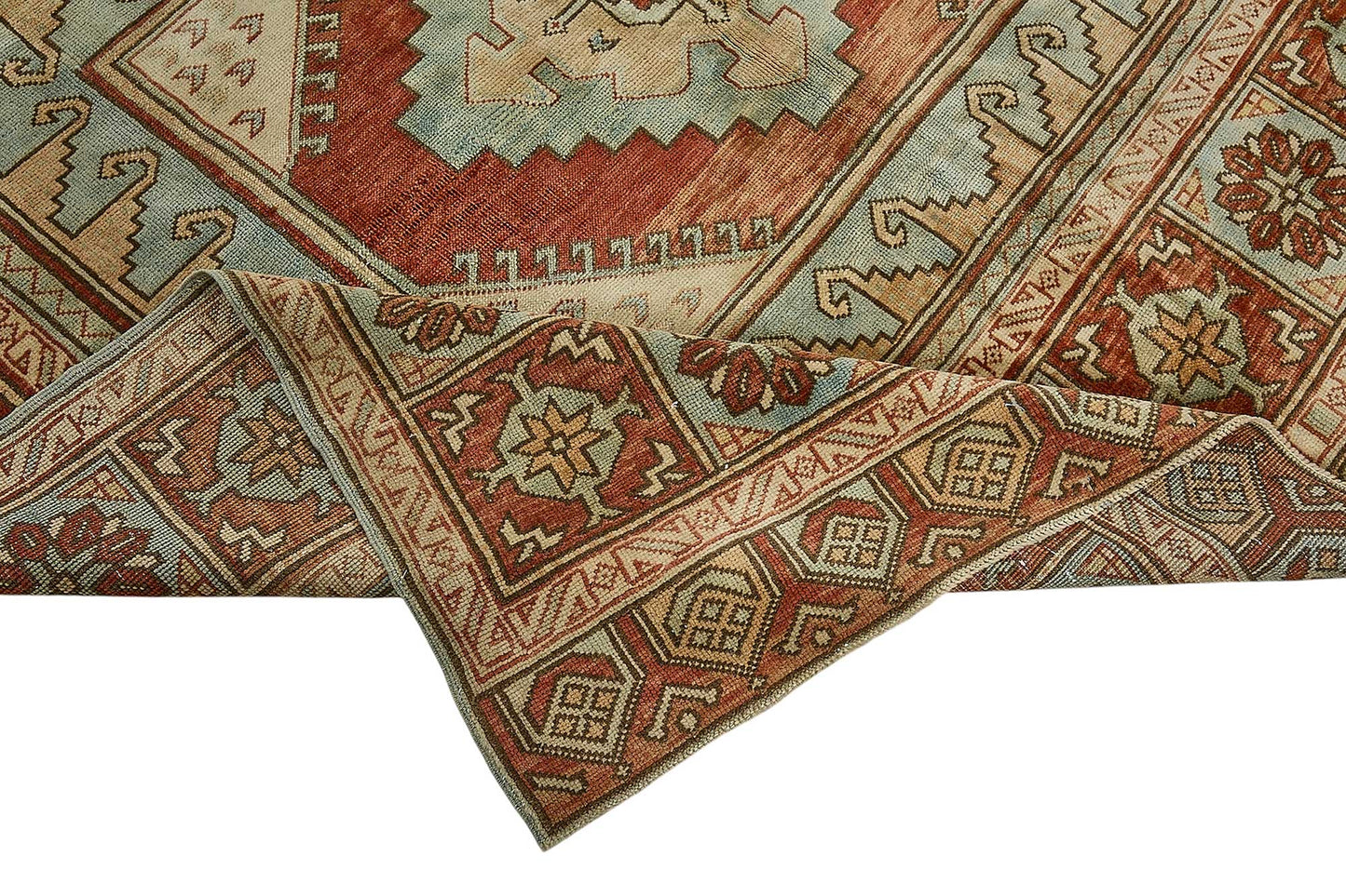 7x10 Hand-Knotted Vintage Rug - 50998