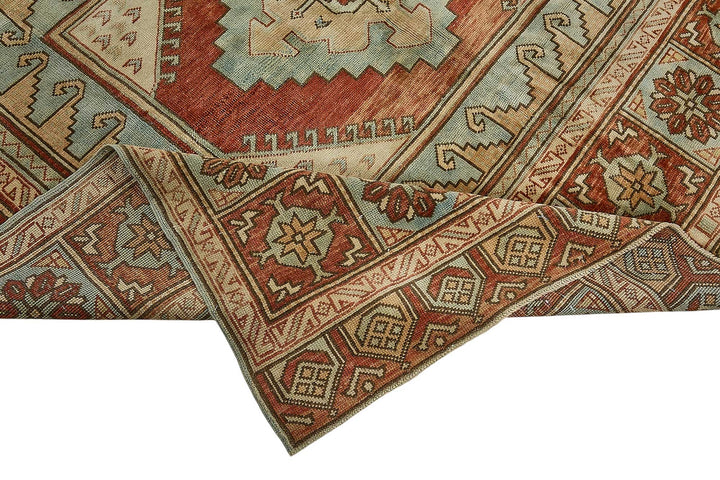 7x10 Hand-Knotted Vintage Rug - 50998