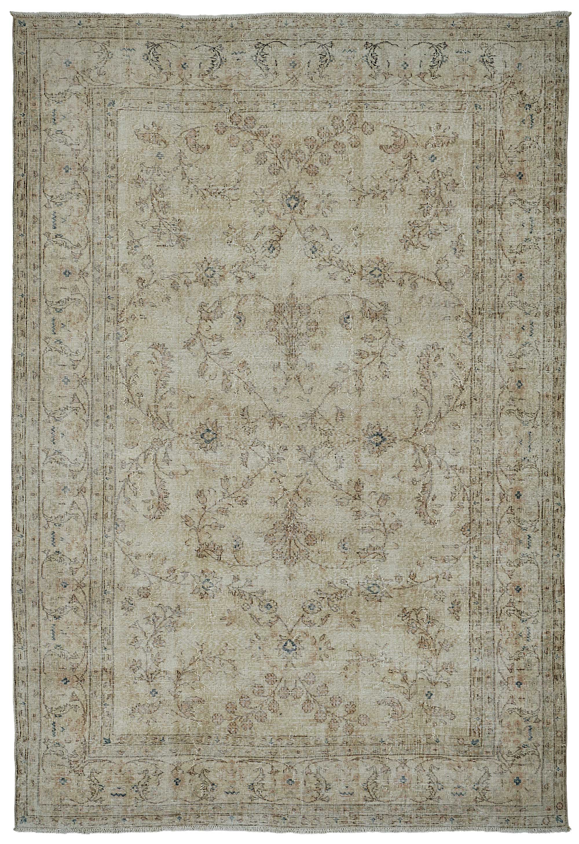 7x10 Hand-Knotted Vintage Rug - 51001