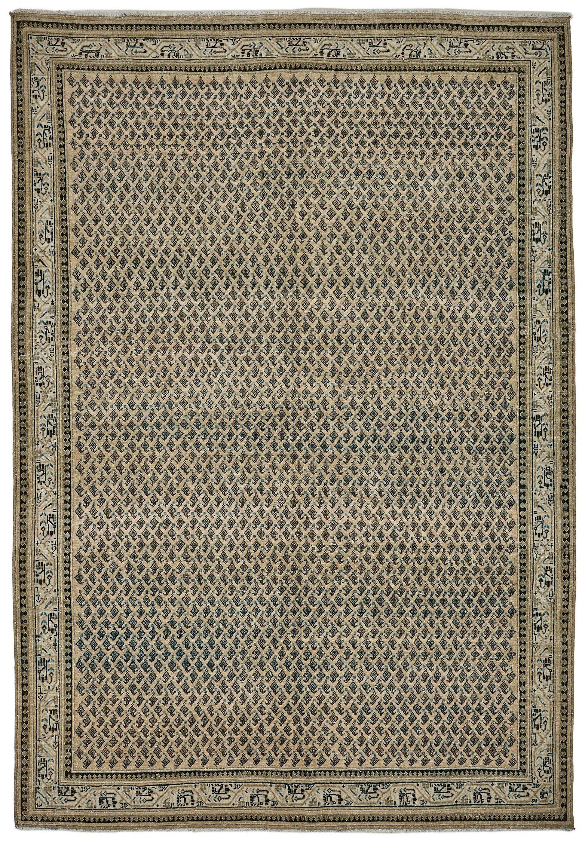 7x10 Hand-Knotted Vintage Rug - 51015