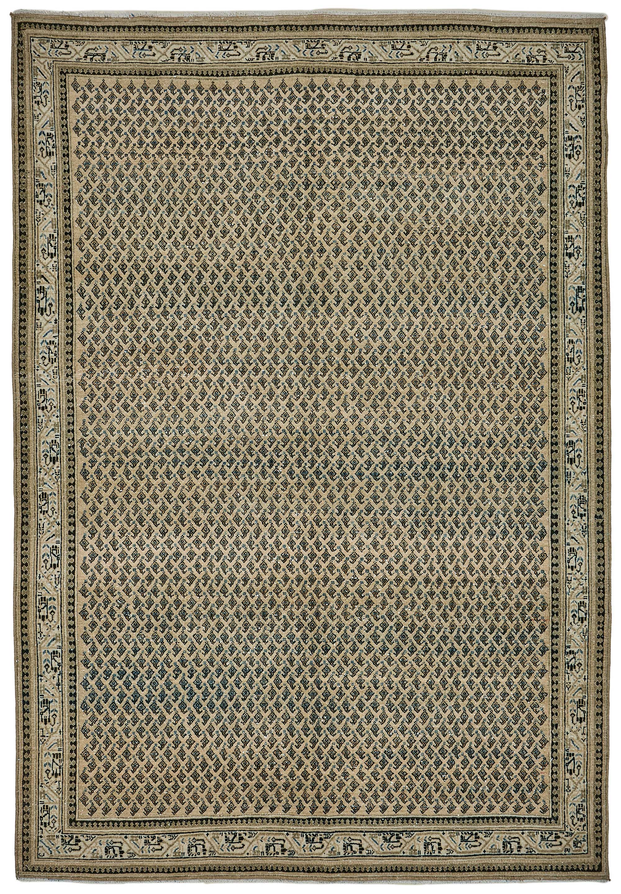 7x10 Hand-Knotted Vintage Rug - 51015