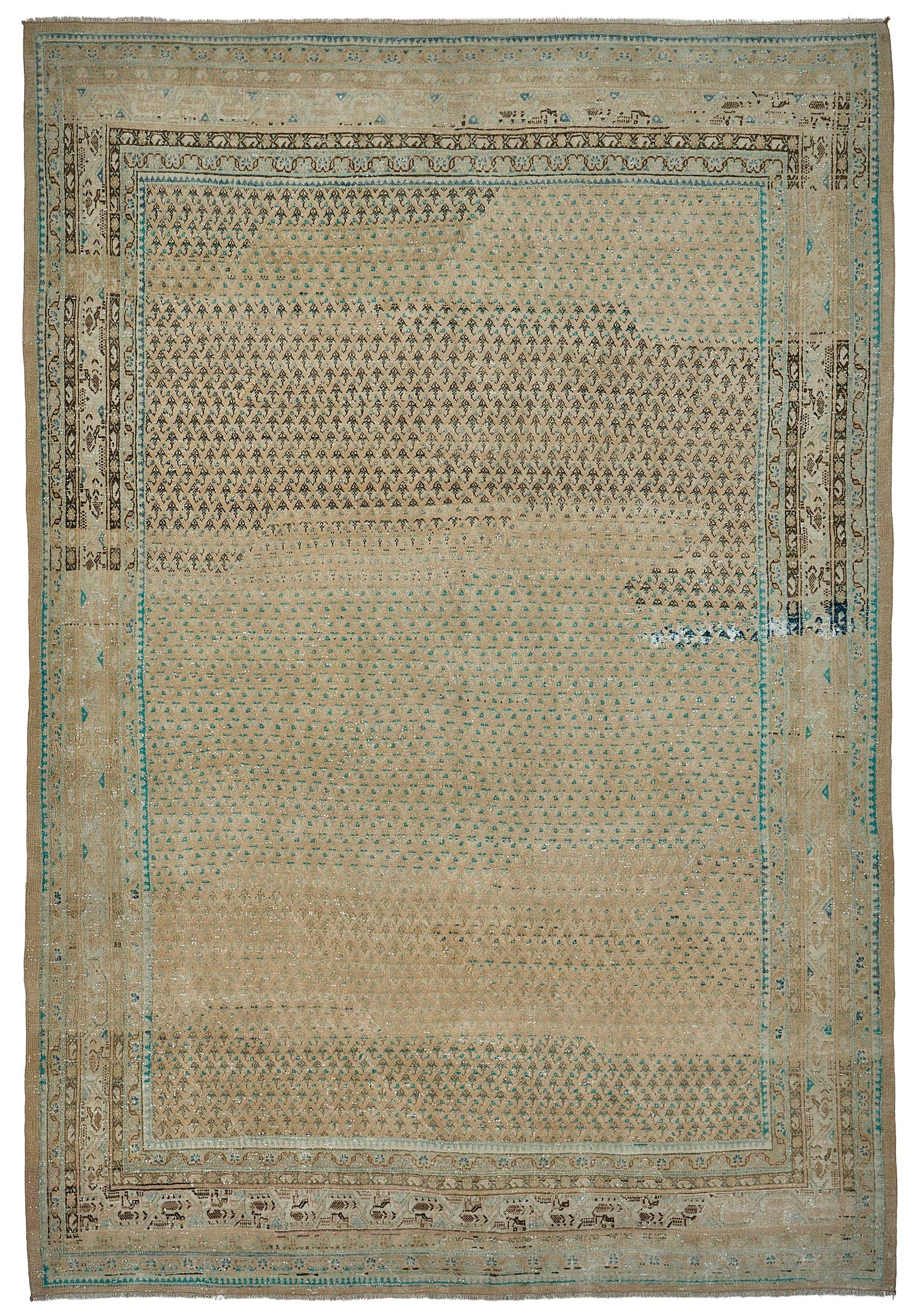 7x10 Hand-Knotted Vintage Rug - 51016