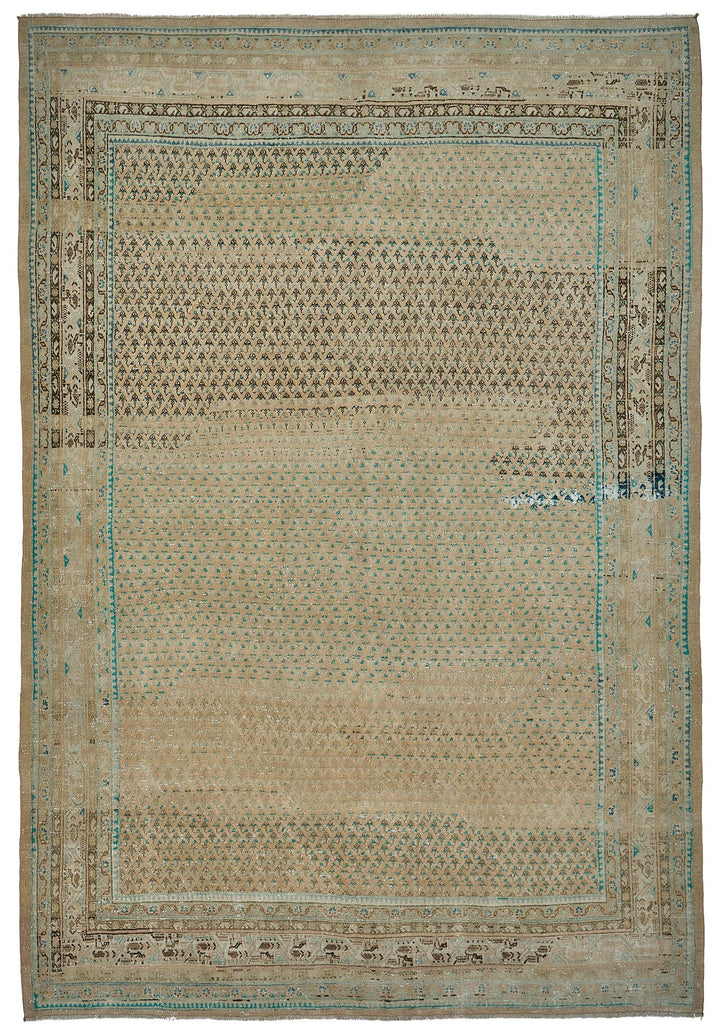 7x10 Hand-Knotted Vintage Rug - 51016