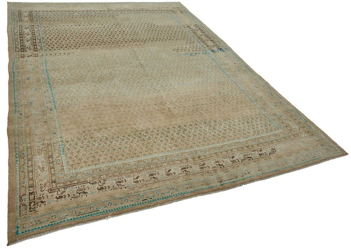 7x10 Hand-Knotted Vintage Rug - 51016