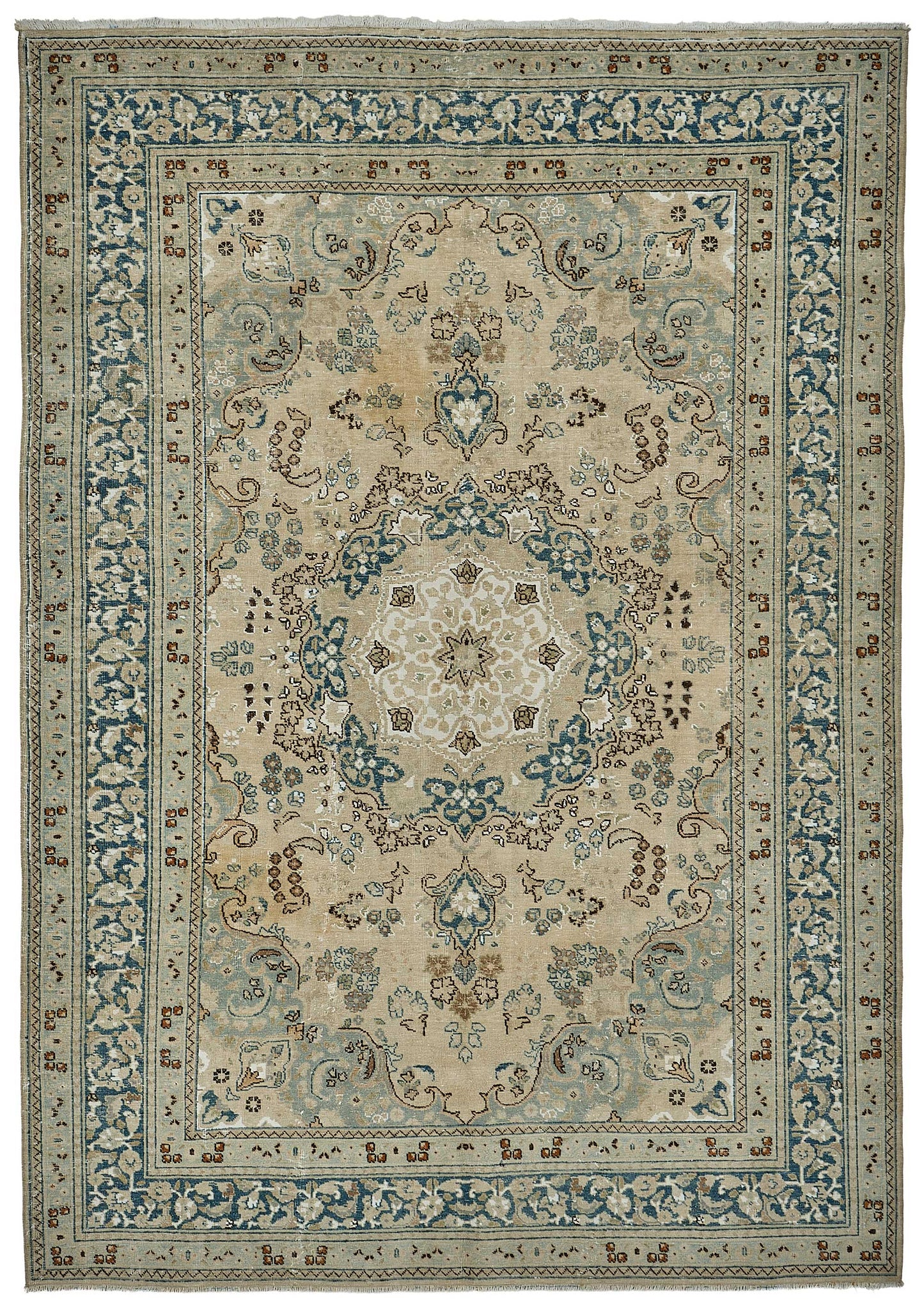 7x9 Hand-Knotted Vintage Rug - 51017