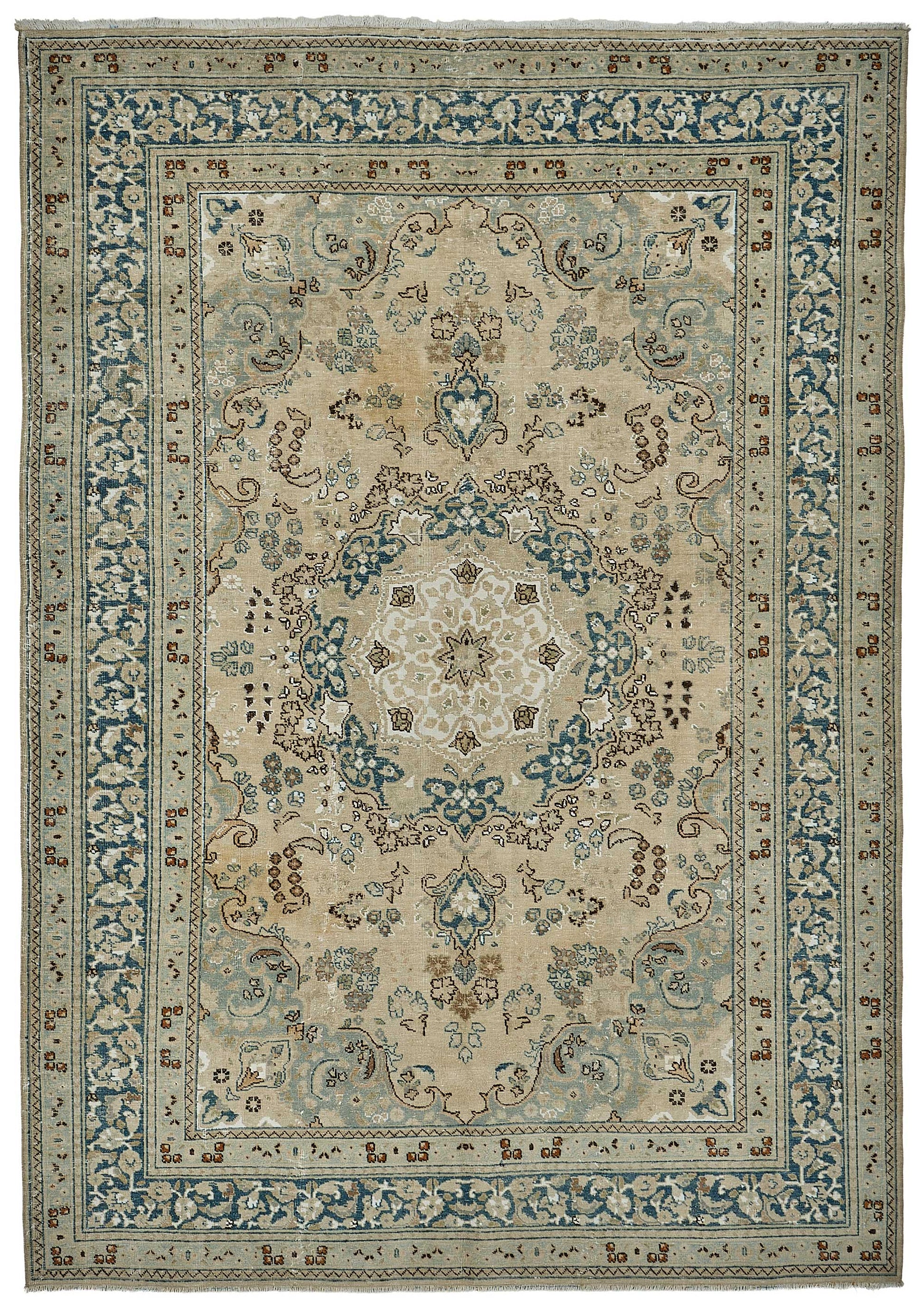 7x9 Hand-Knotted Vintage Rug - 51017