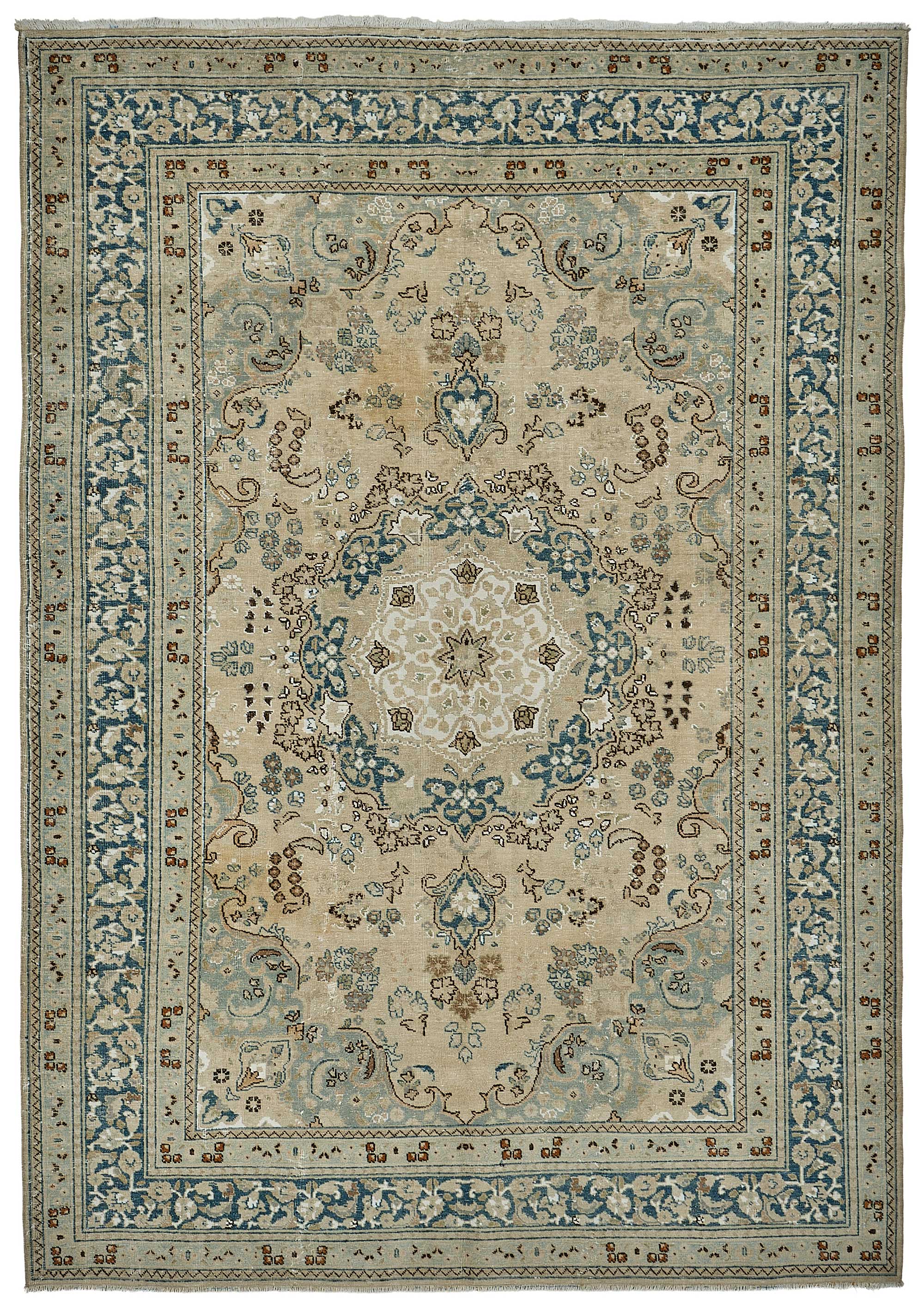 7x9 Hand-Knotted Vintage Rug - 51017