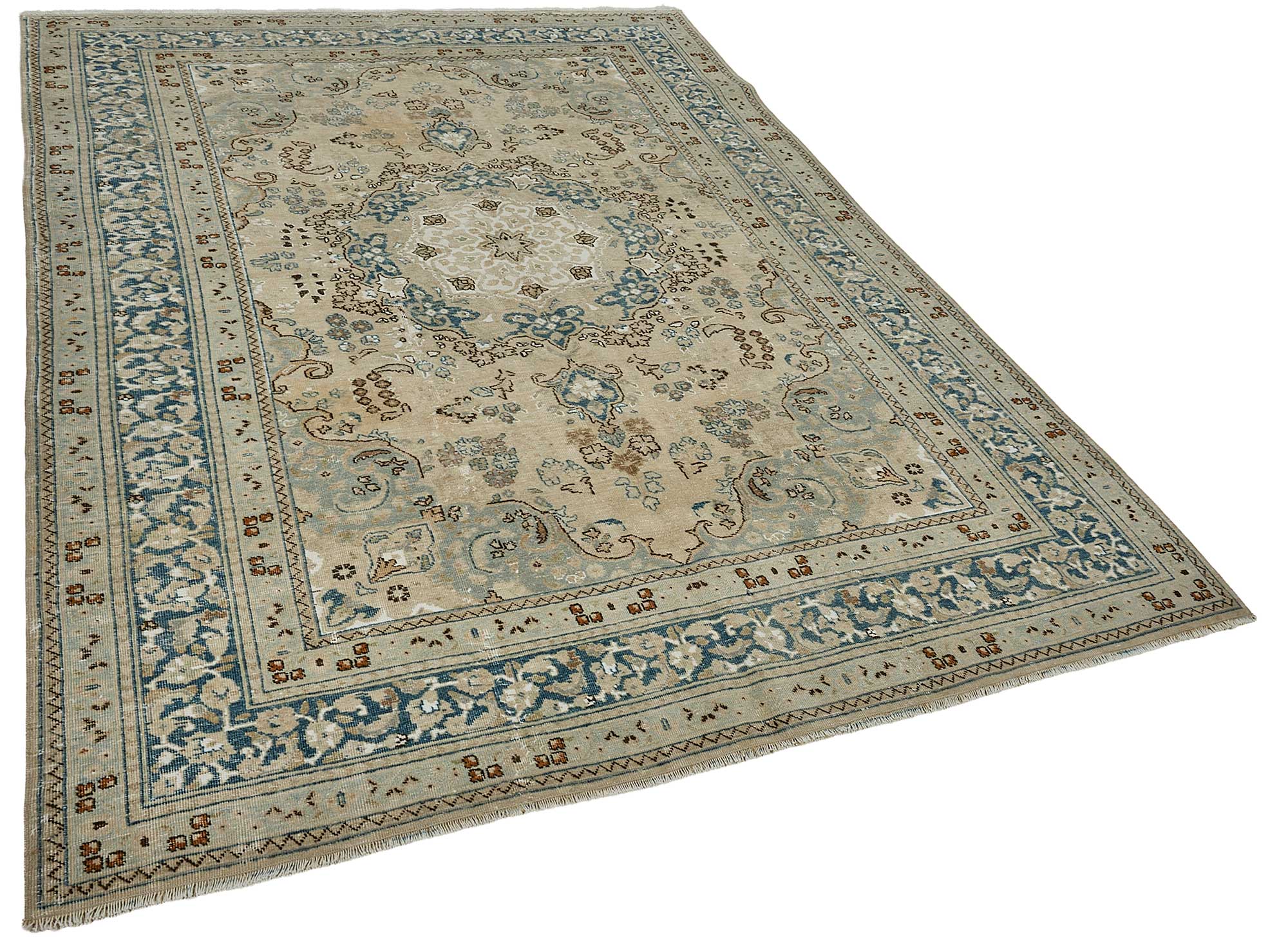 7x9 Hand-Knotted Vintage Rug - 51017