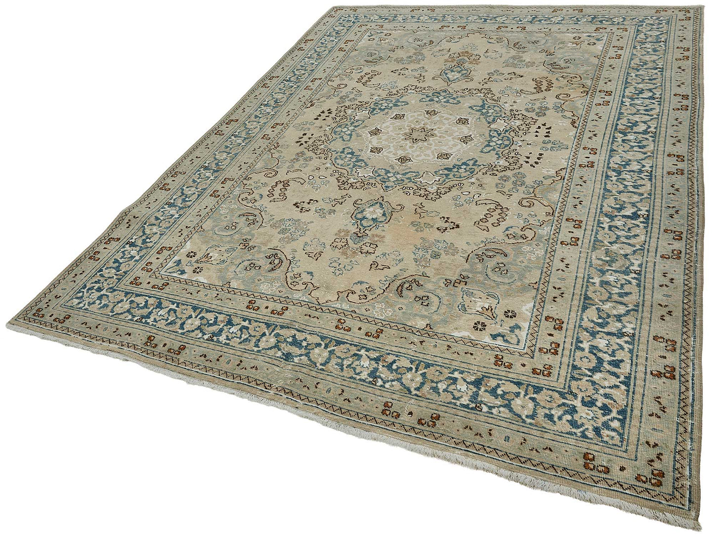 7x9 Hand-Knotted Vintage Rug - 51017