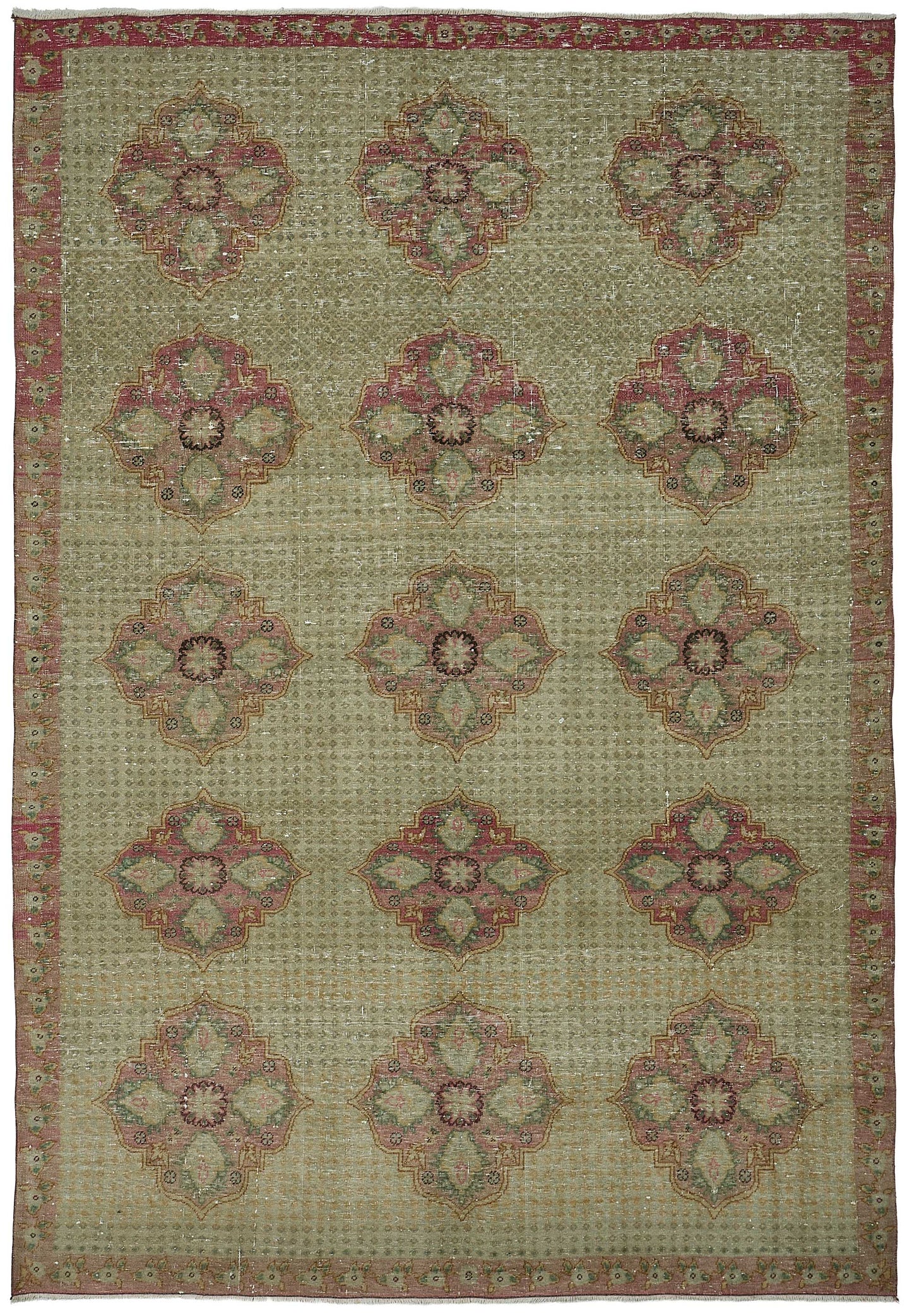 7x10 Hand-Knotted Vintage Rug - 51023