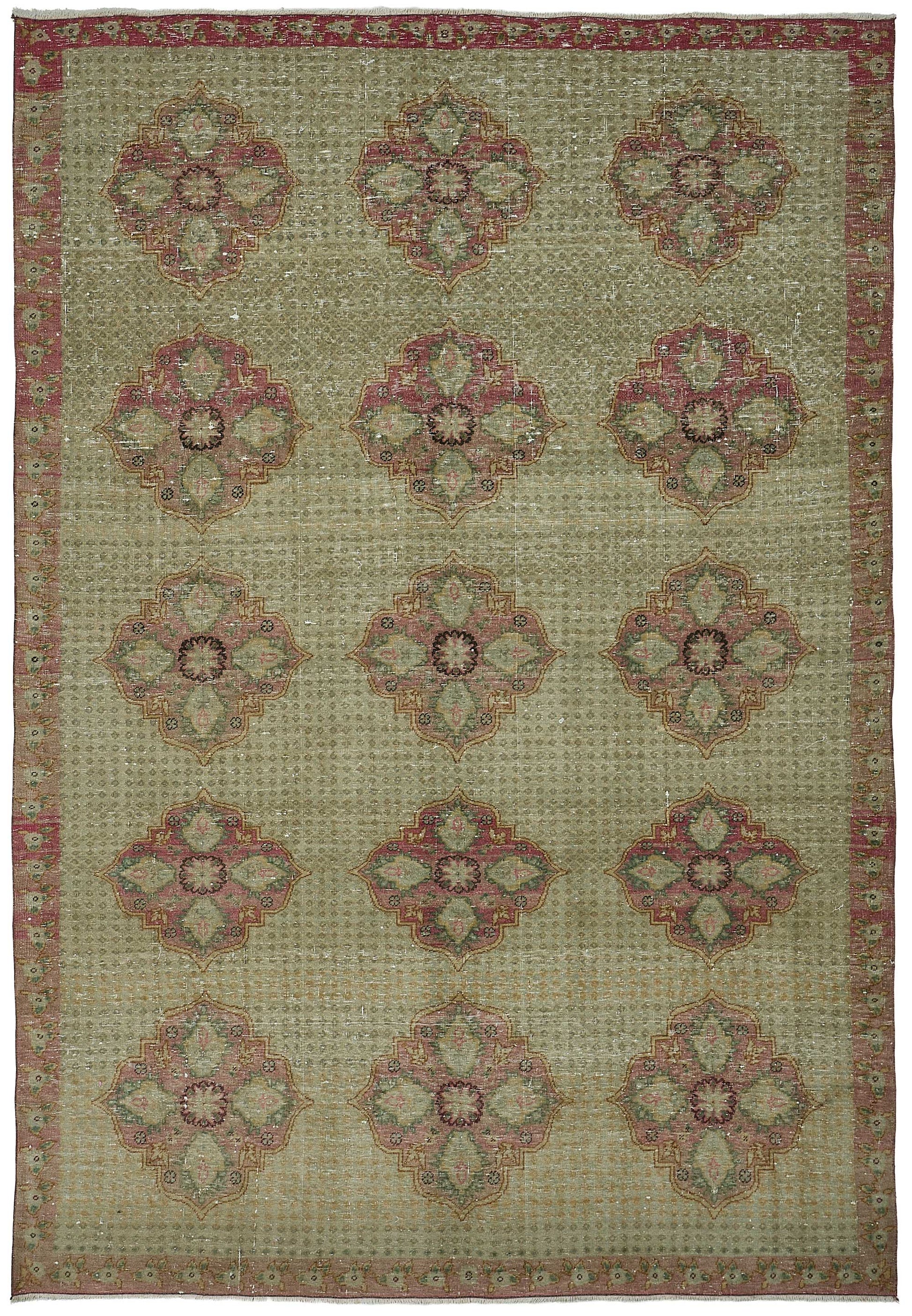 7x10 Hand-Knotted Vintage Rug - 51023