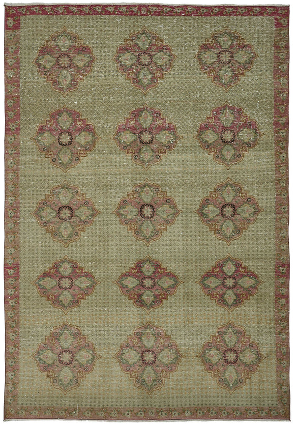 7x10 Hand-Knotted Vintage Rug - 51023