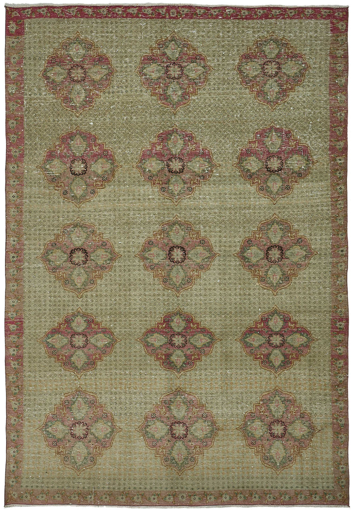 7x10 Hand-Knotted Vintage Rug - 51023