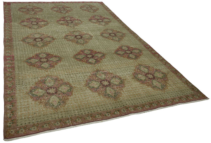7x10 Hand-Knotted Vintage Rug - 51023