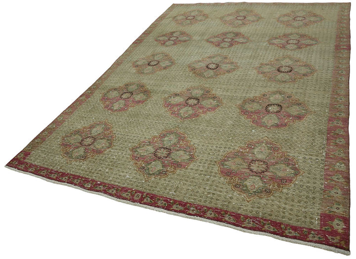 7x10 Hand-Knotted Vintage Rug - 51023