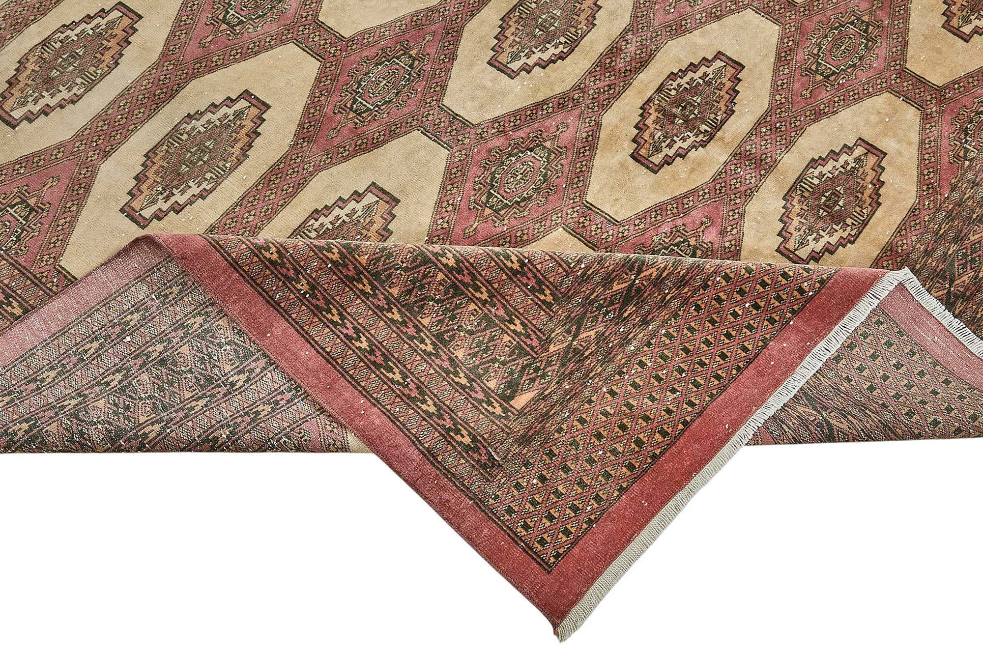 7x10 Hand-Knotted Vintage Rug - 51026