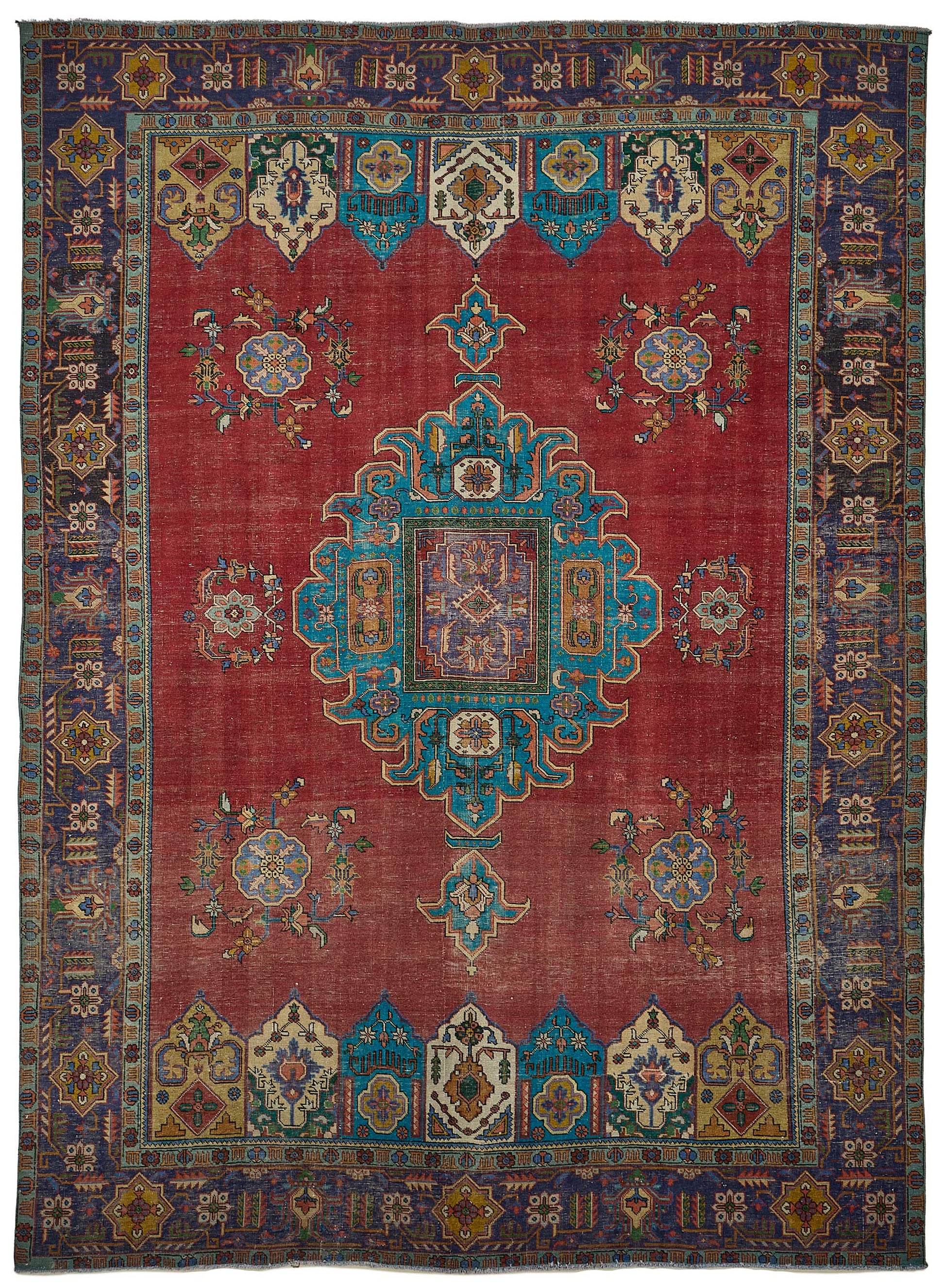 9x13 Hand-Knotted Vintage Rug - 51031