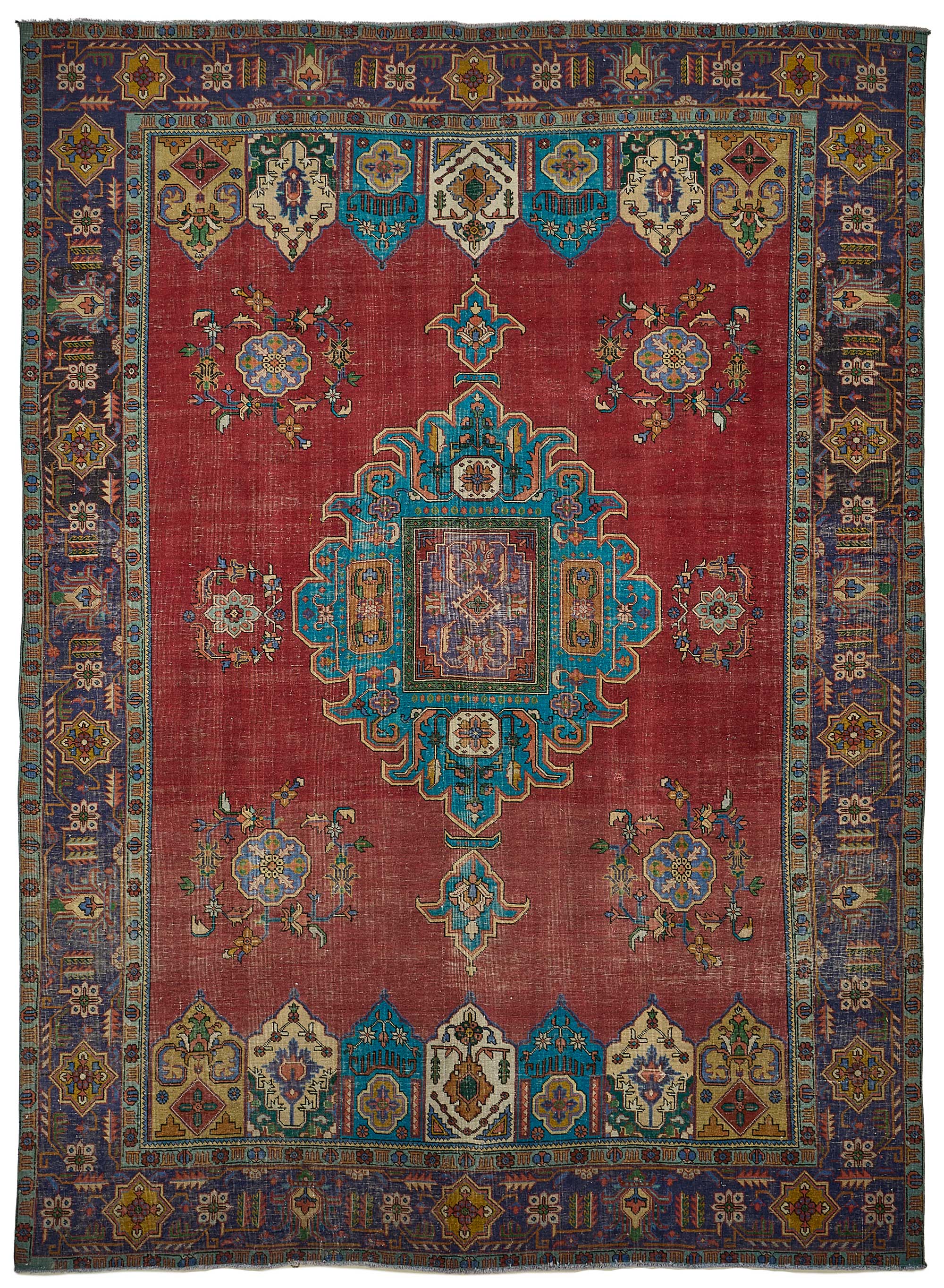 9x13 Hand-Knotted Vintage Rug - 51031