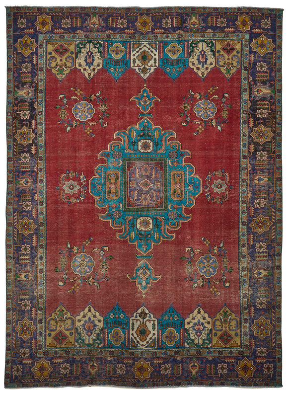 9x13 Hand-Knotted Vintage Rug - 51031