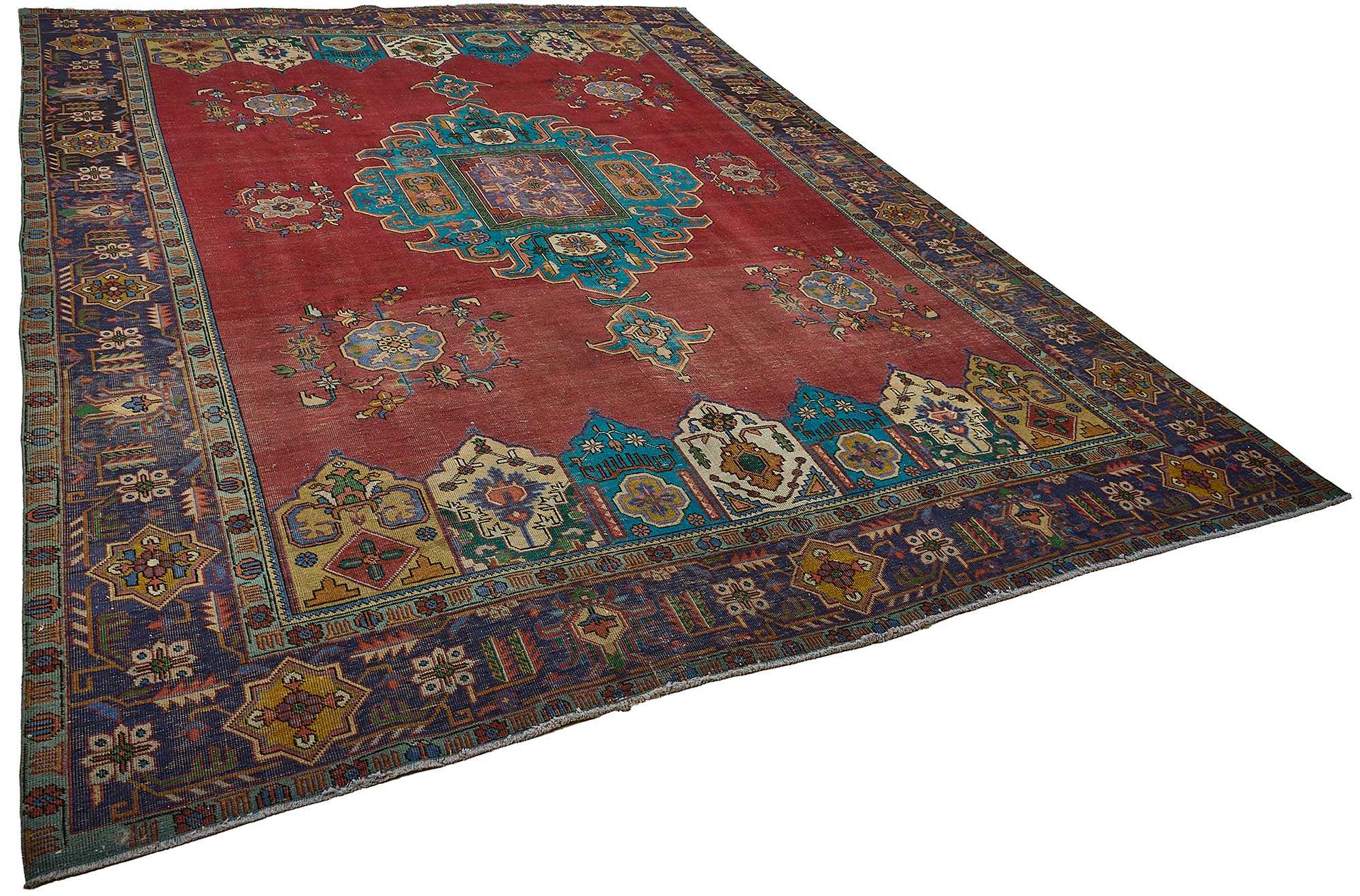9x13 Hand-Knotted Vintage Rug - 51031