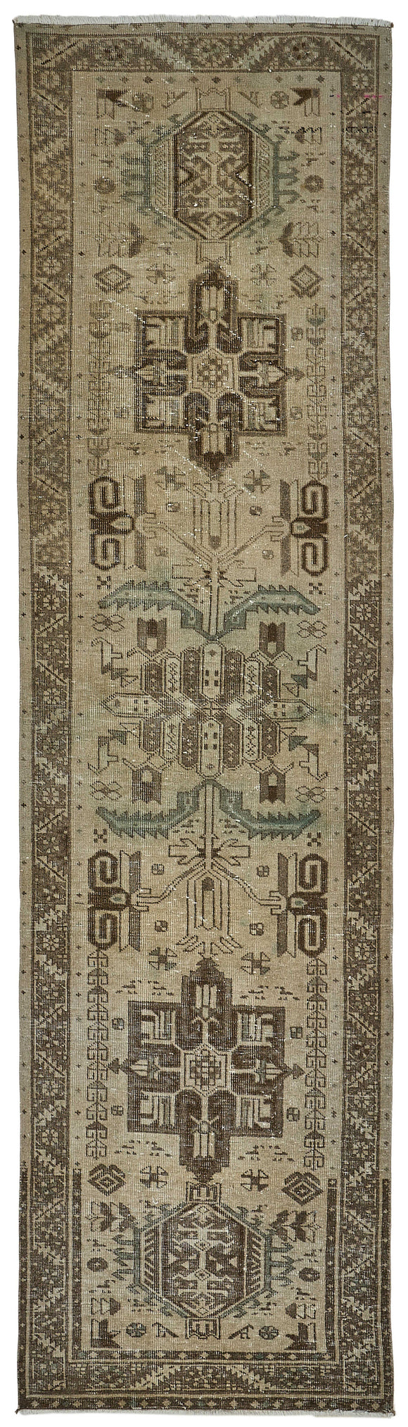 3x12 Hand-Knotted Vintage Rug - 51033