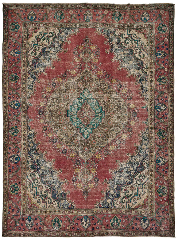10x13 Hand-Knotted Vintage Rug - 51034