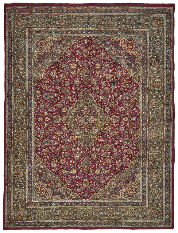 10x13 Hand-Knotted Vintage Rug - 51041