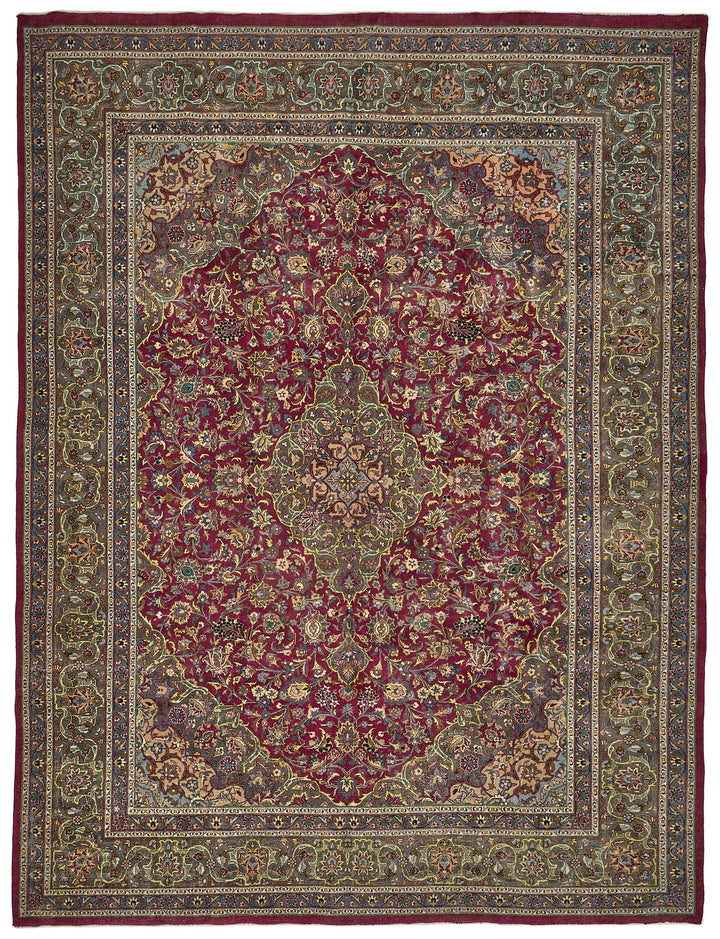 10x13 Hand-Knotted Vintage Rug - 51041
