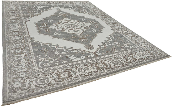 10x13 Hand-Loomed Oushak Rug - 51117